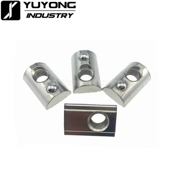 

10pcs/lot M4 M5 M6 M8 Spring Loaded Tee Nuts for 3030 V Slot Linear Extrusion 30 Aluminum Profiles Printer