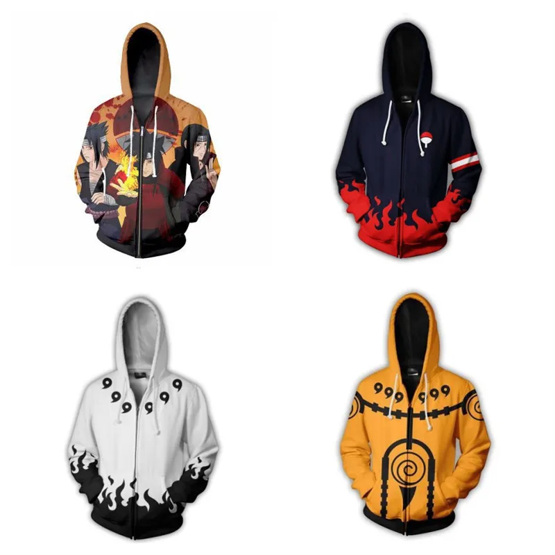 Наруто Akatsuki Uzumaki костюи для косплея Наруто толстовки с капюшоном героя комиксов Наруто 3D напечатаны молнии толстовки для мужчин и женщин спортивные толстовки
