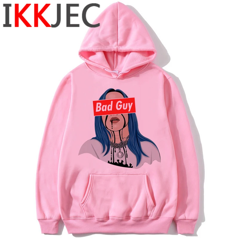 Billie Eilish Bad Guy, забавные толстовки с героями мультфильмов для мужчин/wo, Мужская теплая толстовка в стиле хип-хоп, модная уличная толстовка с капюшоном для мужчин/женщин - Цвет: 1856