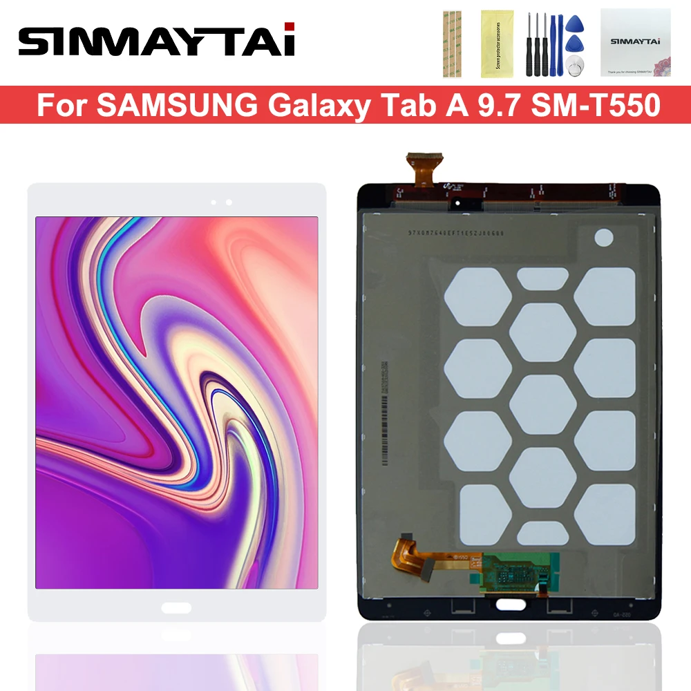 ЖК дисплей для Samsung Galaxy Tab A 9 7 экран дюйма сенсорный с матрицей дигитайзер в сборе