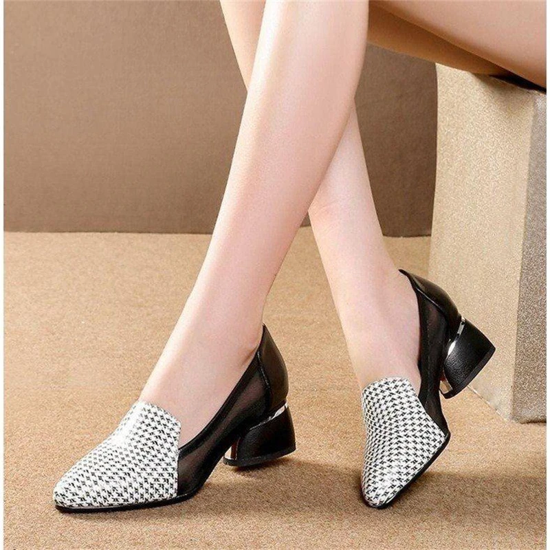 Cresfimix-zapatos de tacón cuadrado para mujer, calzado Negro clásico, de alta calidad, informales, verdes, cómodos, para verano, B6123