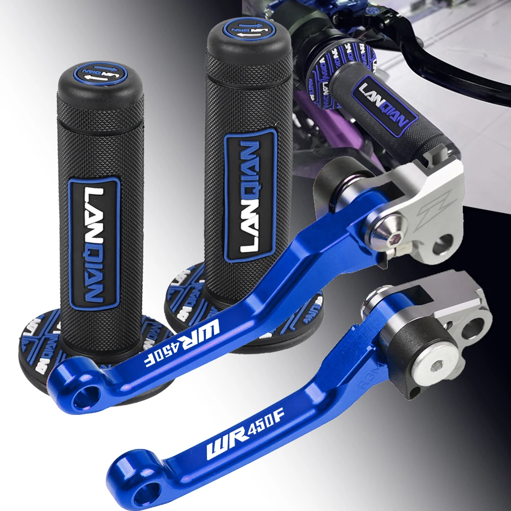 Motorcycle Brake Clutch Levers Handlebar Grip For YAMAHA WR450F WR 450F