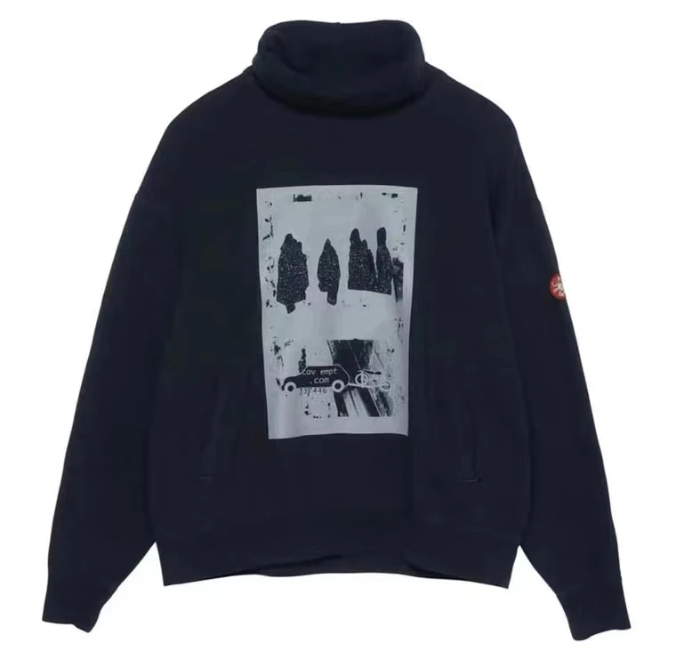 black 19ss CAV EMPT c. E CE толстовки для мужчин и женщин 3 м светоотражающие с высоким воротником повседневные толстовки уличная одежда с. E CAV EMPT пуловер - Цвет: black