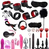 Sex Games Whip Gag Nipple Clamps Sex Toys For Couples Exotic Accessories Sexy Leather BDSM Kits Plush Sex Bondage Set Handcuffs 1