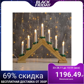 

The figure of trees. "Christmas Hill", 7 candles, 3 W, 34 V, E10, 220V, T / WHITE 3613126