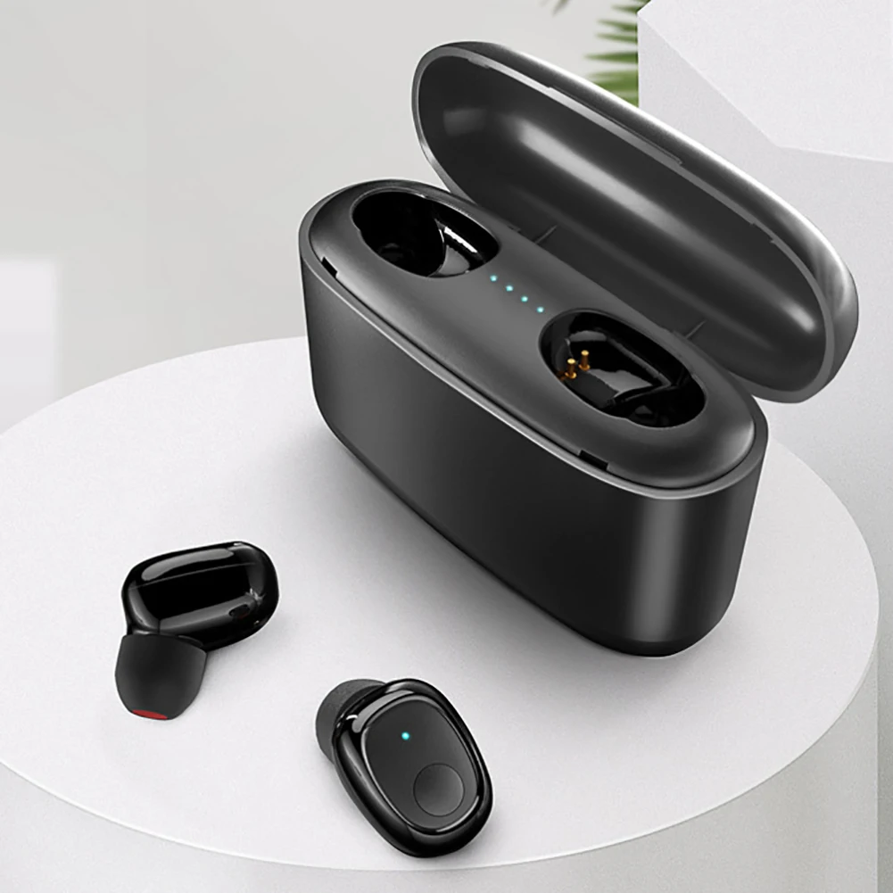Double Bluetooth5 0 Earphone TWS Wireless Waterproof Headset In Ear Mini Sport Earbuds with Charging Box