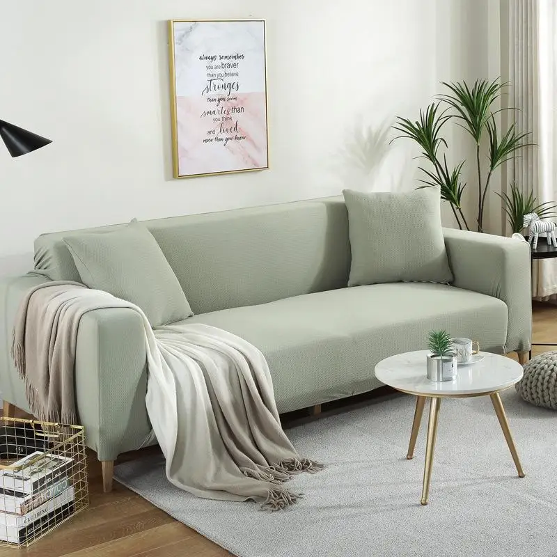 pale green2 Эластичный чехол на диван для гостиной откидной Чехол для дивана съемный протектор мебели современный угловой диван полотенце подлокотник чехол - Цвет: pale green2