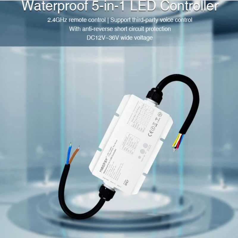 Водонепроницаемый умный светодиодный контроллер MiBoxer LS2-WP 5 в 1 12 В постоянного