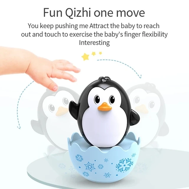 Baby Tumbler Doll Baby Toys Newborn Learning Educational Toys Nodding Tumbler Toy Cute Roly-poly Development Toys For Kids 2