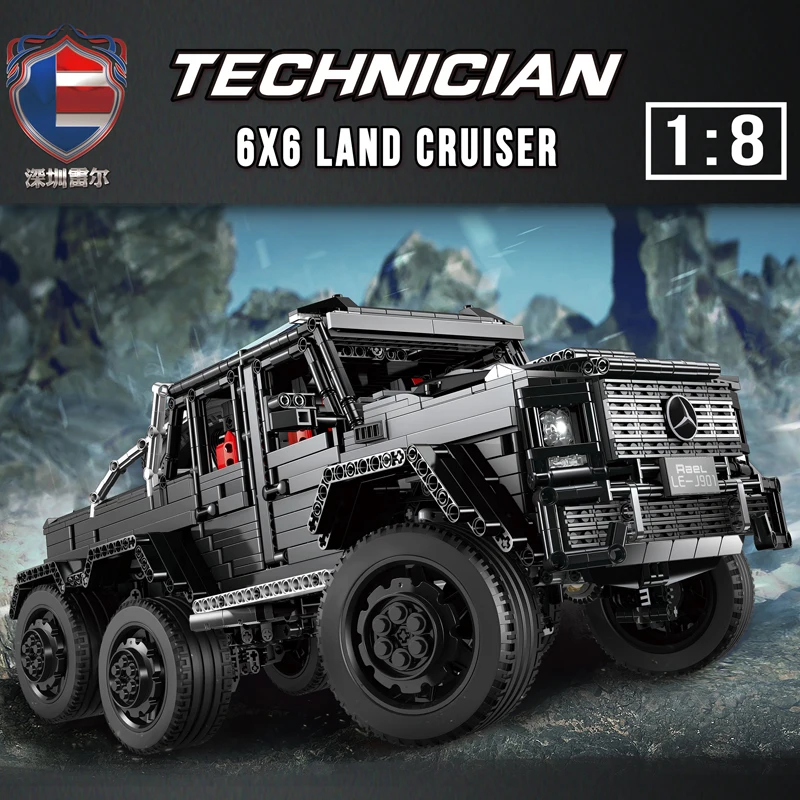 MOC Technic Car Benz G63 внедорожник Внедорожник 6x6 LAND крейсерская модель комплект