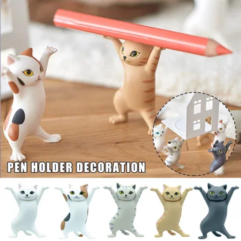 

Cartoon Cat Decoration Ornaments Supplies Cute Cat Decorations for Home Office JR Deals