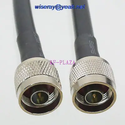 

DHL/EMS 50 pcs Cable 3FT N male plug to N male plug KSR400/RG8 RF Pigtail jumper cable with one year warranty-A2