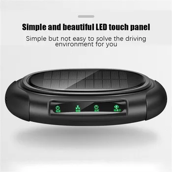 

Portable Solar Car Vehicle Home No Noise Solar Power Filter Cleaner Purify Ozonizer Odor Eliminator Anion Air Purifier Accessory