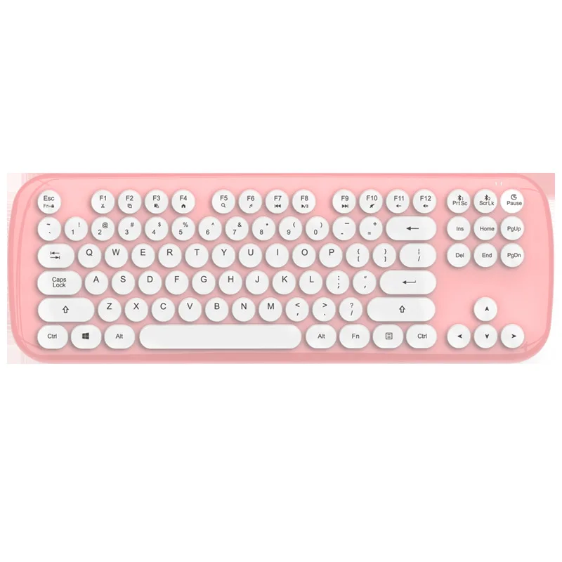 

Cross Border Wireless Bluetooth Keyboard Laptop iPad Tablet Mobile Phone MAC Keyboard Retro Punk Key Cap Gift