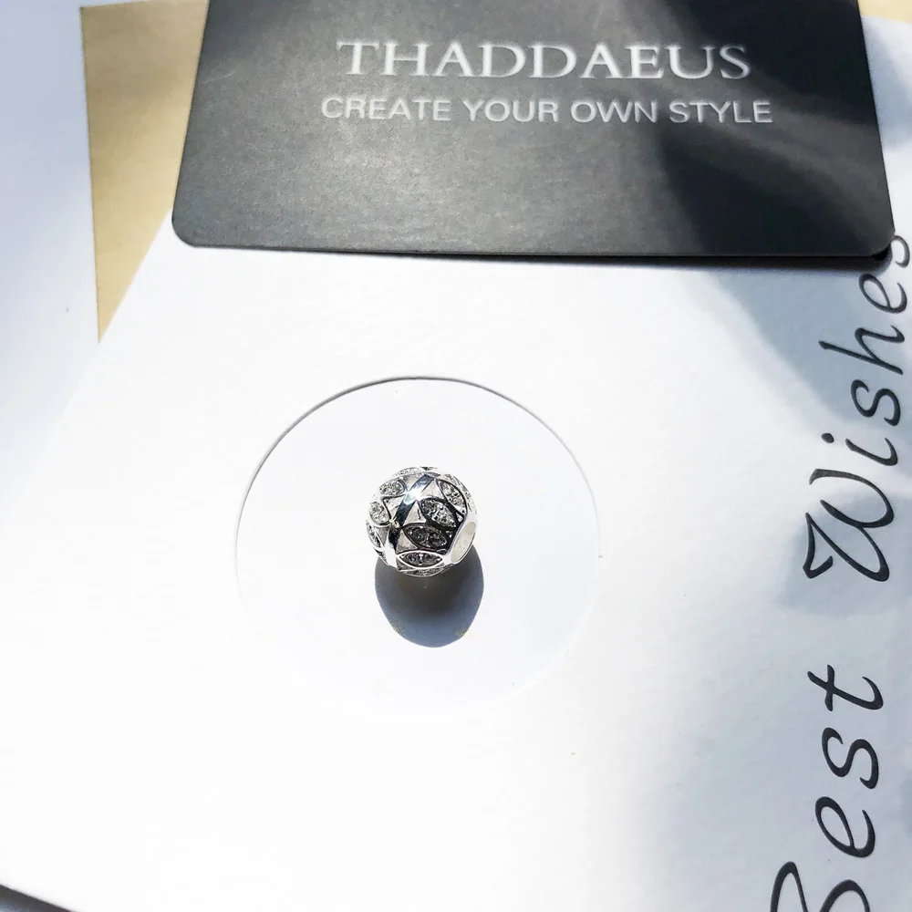 Бусины с листьями серебряные бусины Стразы подходят для браслета европейские