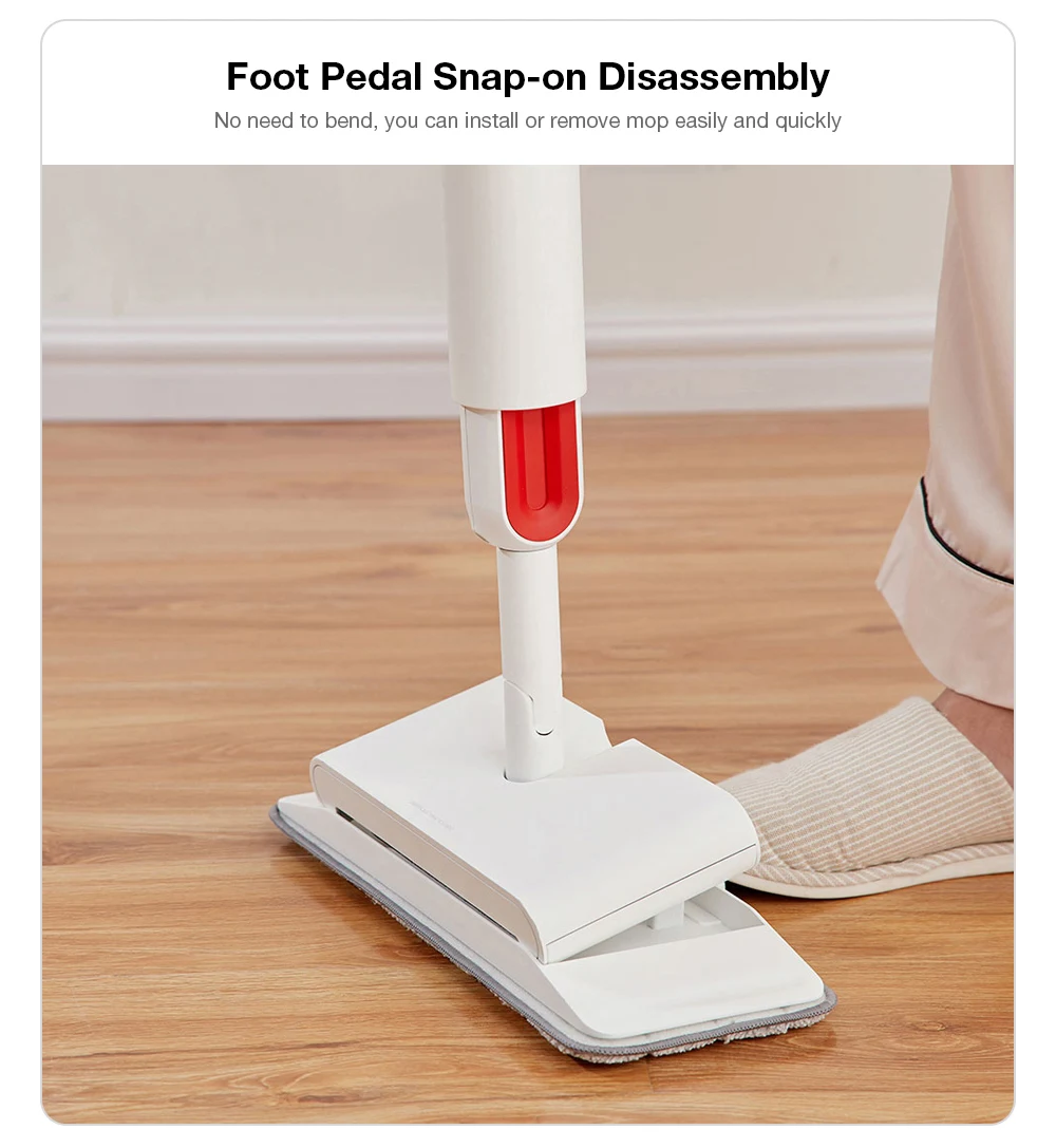 Deerma TB900 Multifunction Water-spray Mop Sweeper 230ml Dustbin 280ml Watertank Rotatable Design