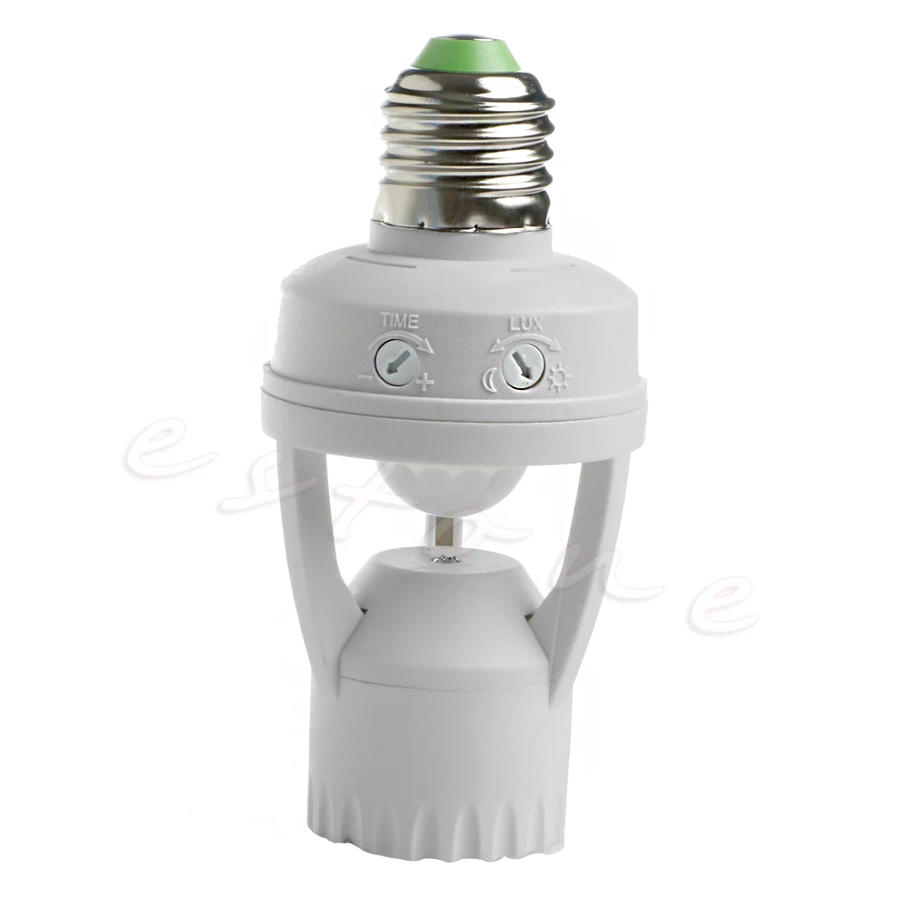 

E27 LED Lamp Bulb Light Holder Switch Infrared PIR Motion Sensor AC 110V 220V