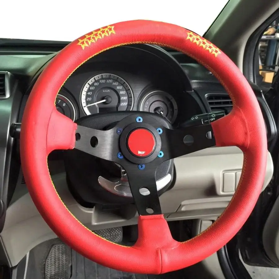 Рулевое колесо 13 дюймов/320 мм для Vertex Style 6 Bolt 80 с глубоким покрытием кожи золотым