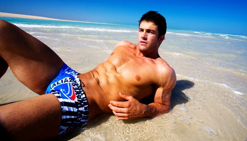 

Austinbem Profession MEN'S Swimming Trunks Fashion Beach Swimming Trunks Sexy Hot Springs Boxer MEN'S Swimming Trunks