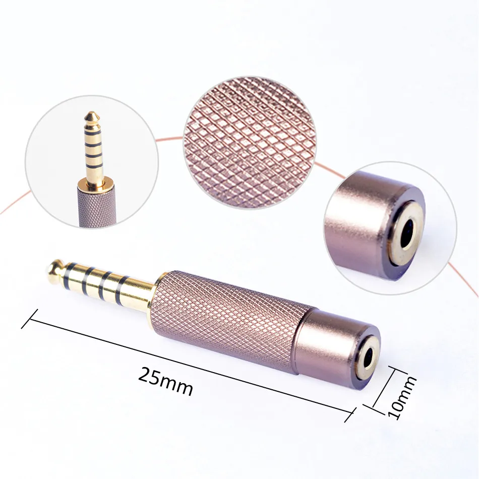 3 5mm 2 5mm Audio Adapter Headphone Jack Female to 3 5mm 4 4mm Male Jack Audio Stereo Adapter Plug Converter Gold Plated