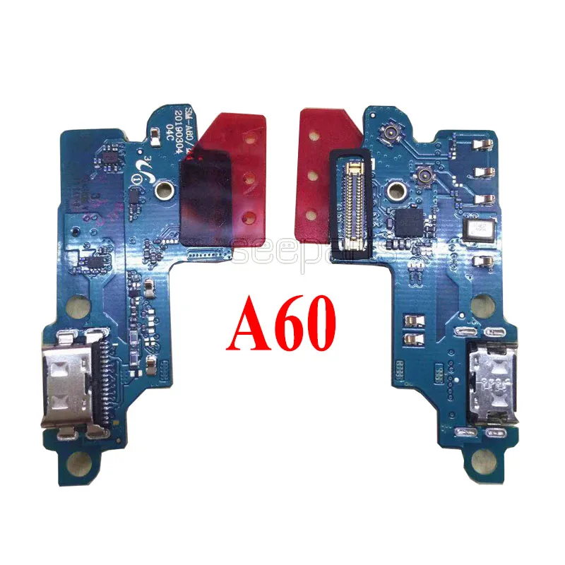 Для samsung Galaxy A10 A20 A30 A40 A50 A60 A70 A80 usb зарядный порт зарядное устройство Порт док-станция разъем Замена платы