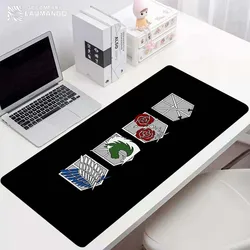 Ataque em titan mause tapete do mouse computador mousepad gamer tapetes para computador teclados acessórios teclado de jogos tapete antiderrapante xl