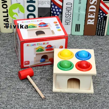 

Beating Table Knock Ball Table Hammer Box Piling Taiwan Teaching Aids 1-2-3-Year-Old Baby Early Childhood Children Educational