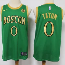/20 City Edition Мужская футболка Boston Jaylen коричневый#0 Jayson Tatum#8 Kemba Walker