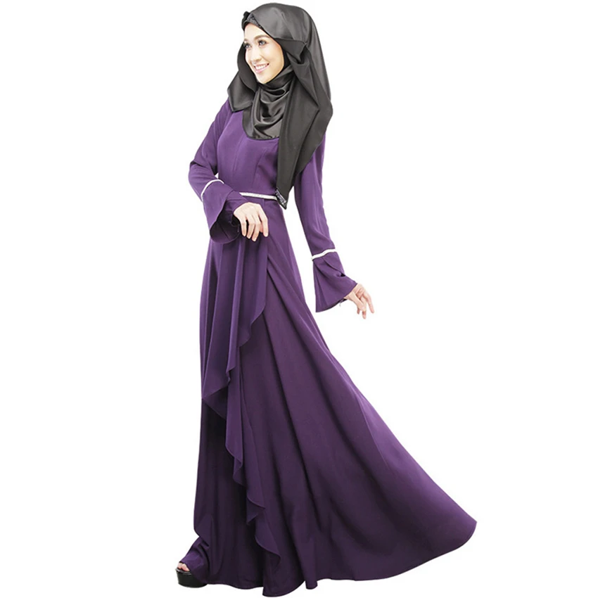 Мусульманская женщина ИД Мубарак джилбаб исламский турецкий Дубай Арабская абайя с расклешенными рукавами лоскутное кафтан женские мусульманские платья