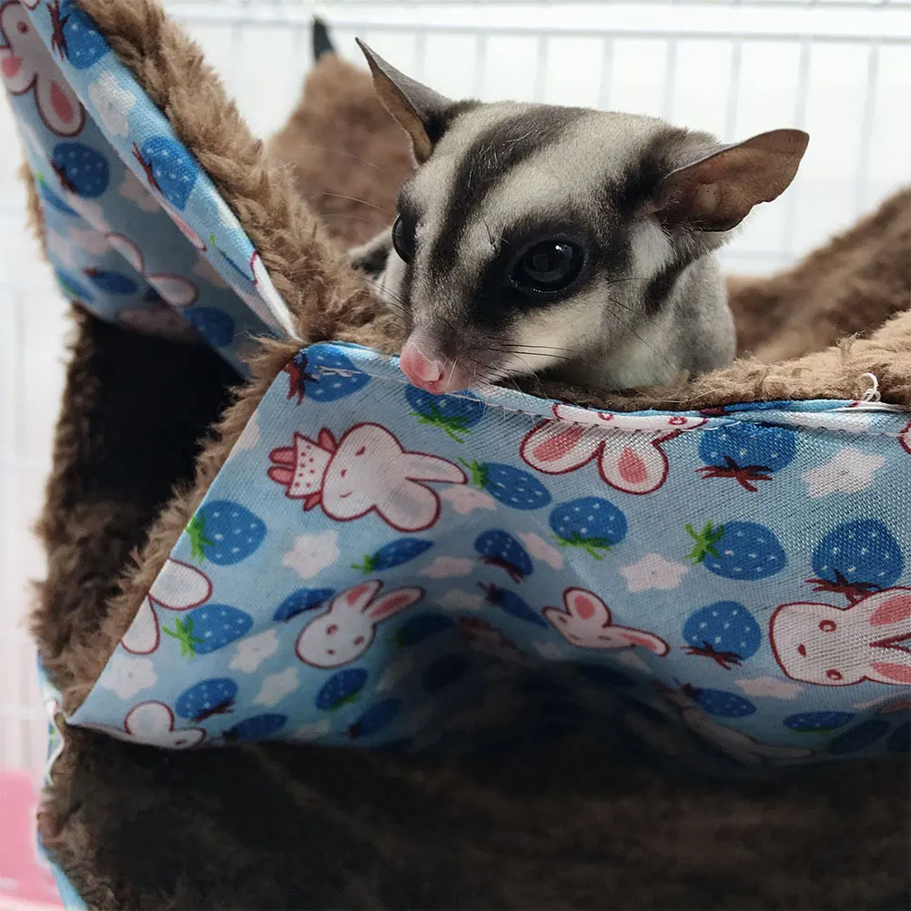 Ferret для сна, кошка, белка, теплое плюшевое гнездо, кровать, птица, хомяк, кролик, удобный маленький домашний гамак, подвесная клетка, милый домик, игрушка