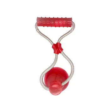 

Pet Supplies Self-Playing Rubber Ball Toy with Suction Cup Dog Rope Toy LX9C