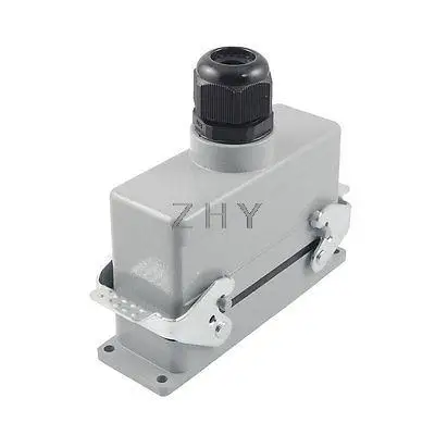 

Gray Metal PG21 Industrial Cable Connector Shell Case