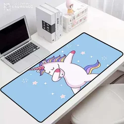 Anime mousepad bonito mouse almofada bonito dos desenhos animados unicórnio grande teclado acessórios da sala de jogos yugioh playmat mesa tapete gamer