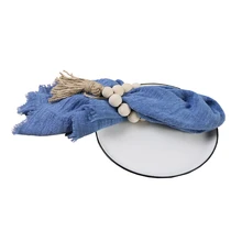 

12Pack Gauze Napkins Kitchen Cloth Dinner Napkins Soft Cheesecloth Napkins Weddings Table Decor For Party Christmas 18x18Inches