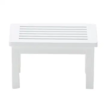 

1/12 Dollhouse Mini Cute Wooden Furniture Model Miniature Hollow Coffee Table Kids Educational Toys for Children Gifts