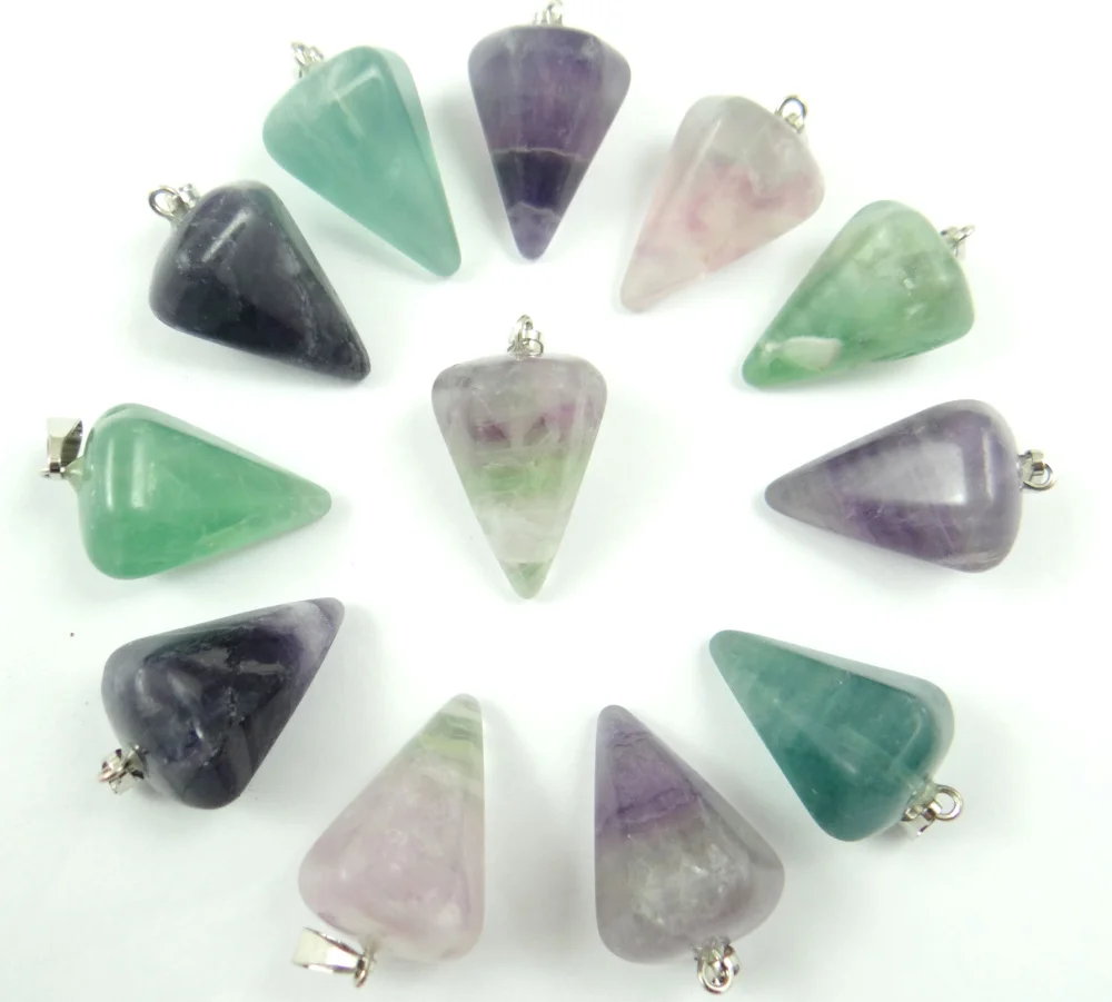Natural Stone Turquoises Opal Quartz crystal tiger eye lapis charms Pendant For DIY jewelry making Necklace Accessories12pcs