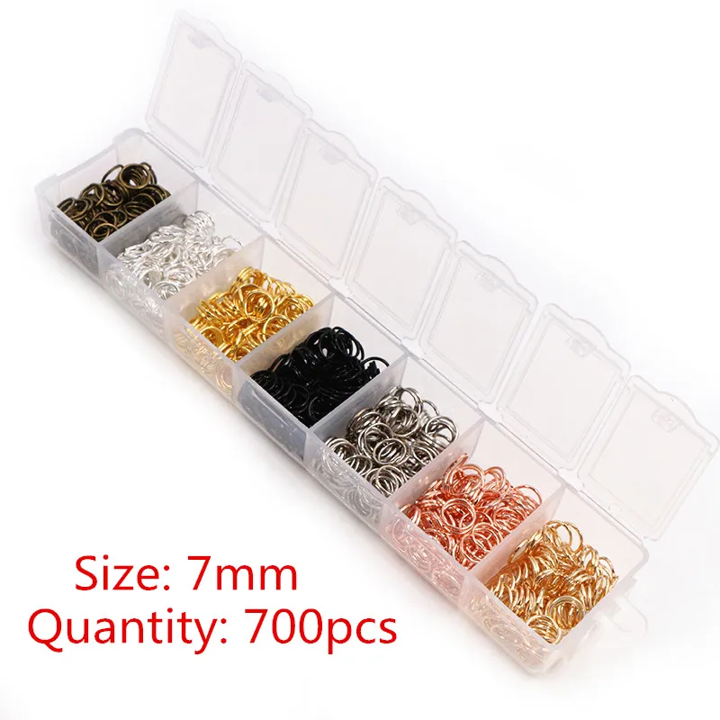 One Set Box 3 4 5 6 7 8 10mm 8 Colors Open Jump Rings Split Rings Link Loop For DIY Jewelry Making Findings Connector 