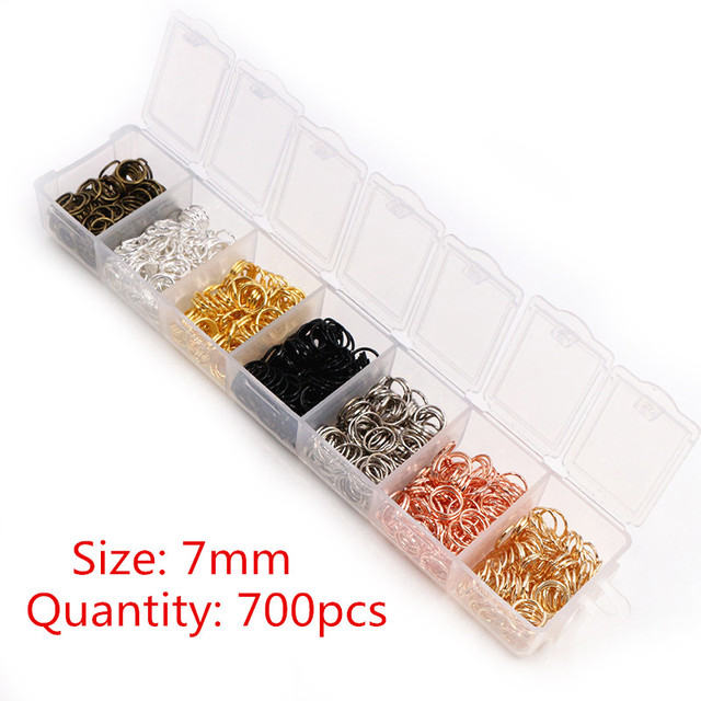 Set Box 3 4 5 6 7 8 10mm 8 Colors Open Jump Rings Split Rings Link Loop For DIY Jewelry Making Findings Connector
