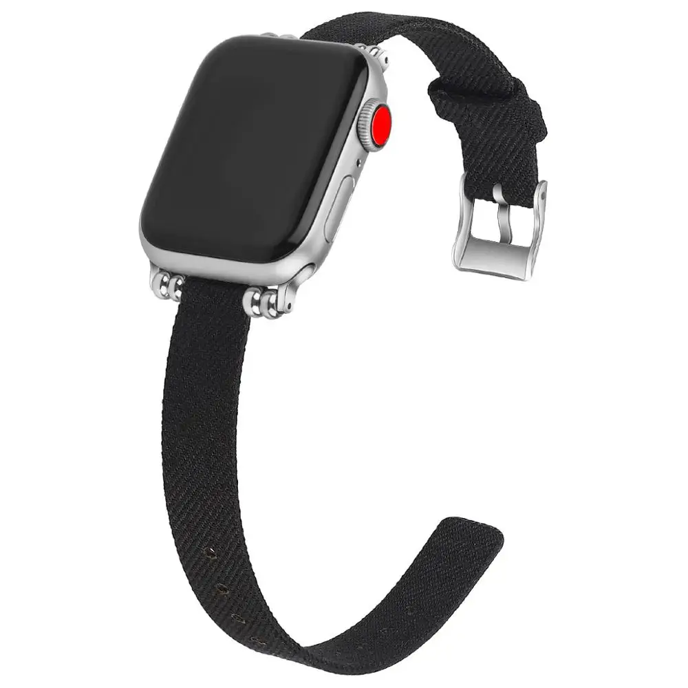 black Pulseira correa для apple watch, apple watch, ремешок для iwatch 4, 5, 3, браслет, ремешок для часов 38, 40, 42, 44 мм, ремешок на руку, ремень 38 мм - Цвет ремешка: black