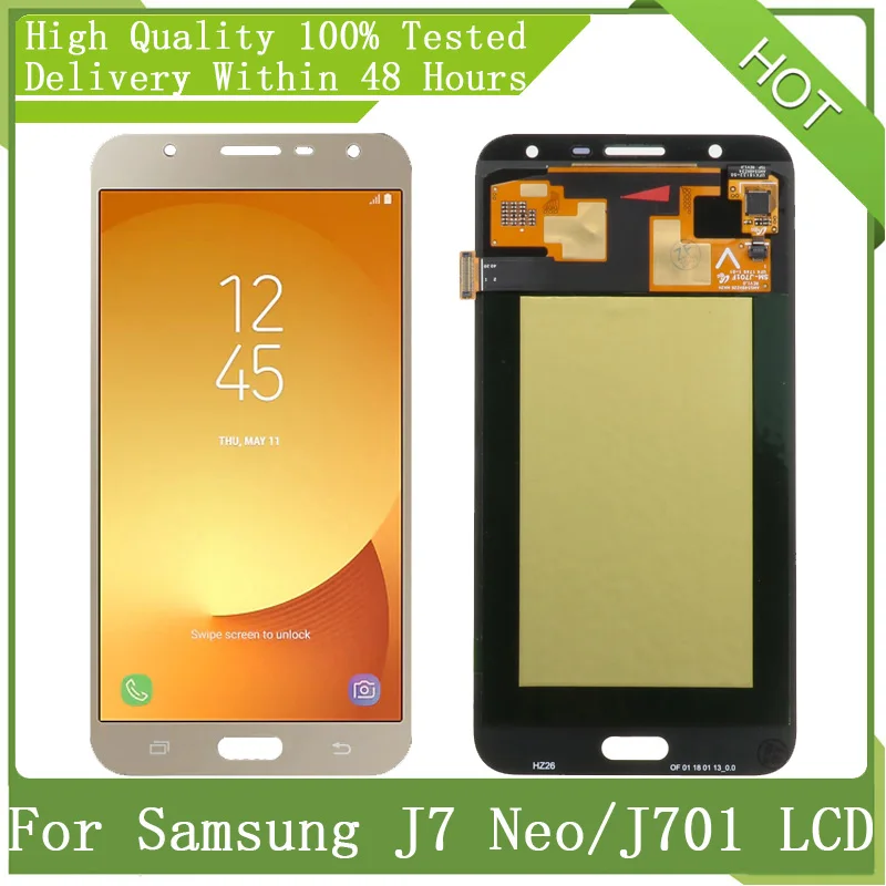 Для SAMSUNG GALAXY NEW 5 &quotSUPER AMOLED J7 Neo J701 J701F J701M ЖК дисплей сенсорный экран дигитайзер