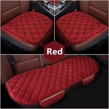 

Short Plush Car Seat Cover Four Seasons Front Rear Velvet Cushion Breathable Protector Mat Pad Auto accessories Universal Size