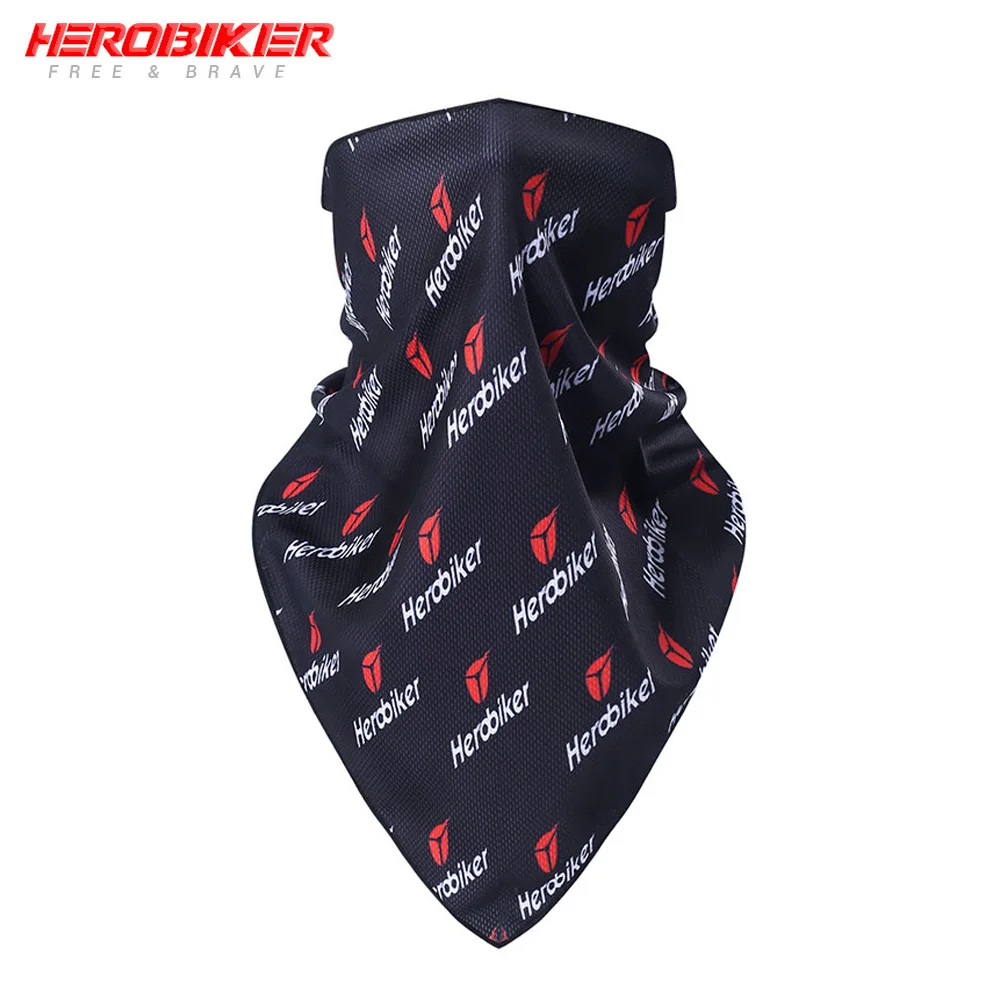 MSJJ-0031-01 HEROBIKER, мотоциклетная треугольная повязка на голову, мотоциклетная маска для лица, модные мужские шарфы для мотоциклов, мотоциклетная маска от пыли - Цвет: MSJJ-0031-01