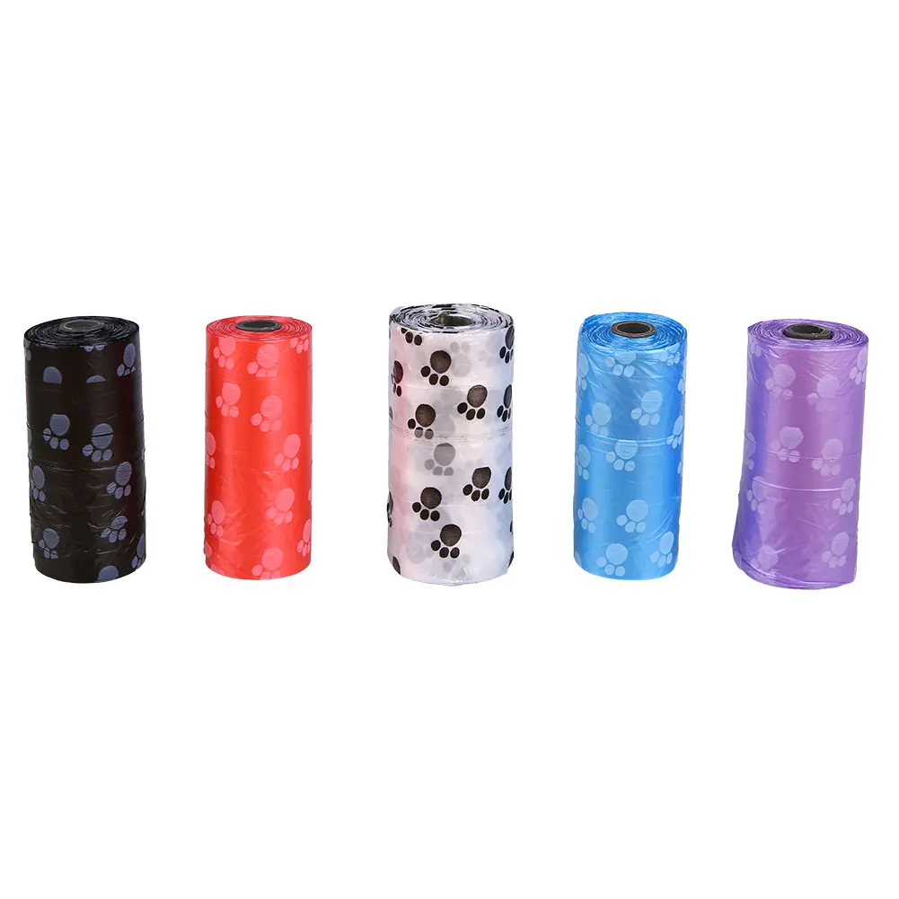 75Pcs /5 Rolls Dog Cat Garbage Clean Poop Refill Bags Pick Up Pet Supplie'