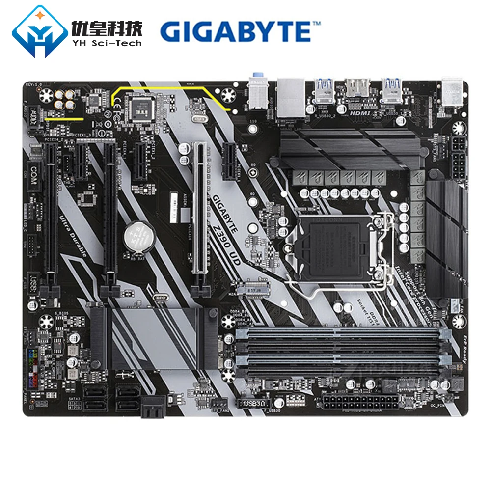 

Original Used Desktop Motherboard Gigabyte GA-Z390 UD Z390 Socket LGA 1151 Core i7/i5/i3/Pentium/Celeron DDR4 64G ATX