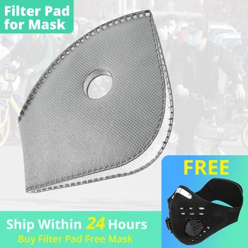 

Cycling Mask Filter PM2.5 Dustproof Replacement With Actived Carbon Filters Protect Face Mask Filter