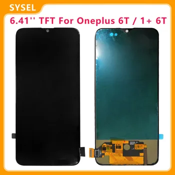 

6.41'' TFT For Oneplus 6T / 1+ 6T LCD Display Digitizer Screen Touch Panel Sensor Assembly Replacement Parts