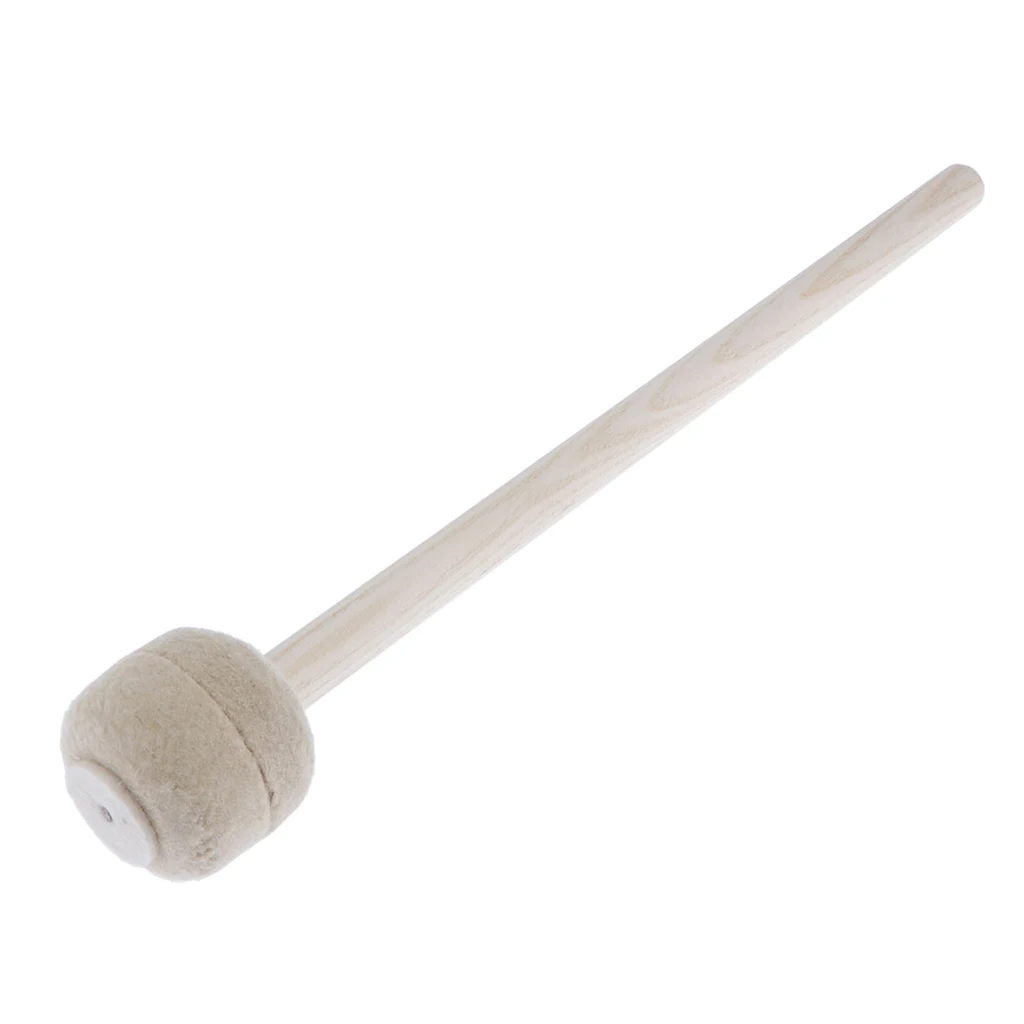 Drum Mallet, Wool Felt Drum Stick Anti-slip Bass Drum Mallet Stick Indispensable Instrument Band Accessory Drum Mallet, Wool Felt Drum Stick Anti-slip Bass Drum Mallet Stick Indispensable Instrument Band Accessory