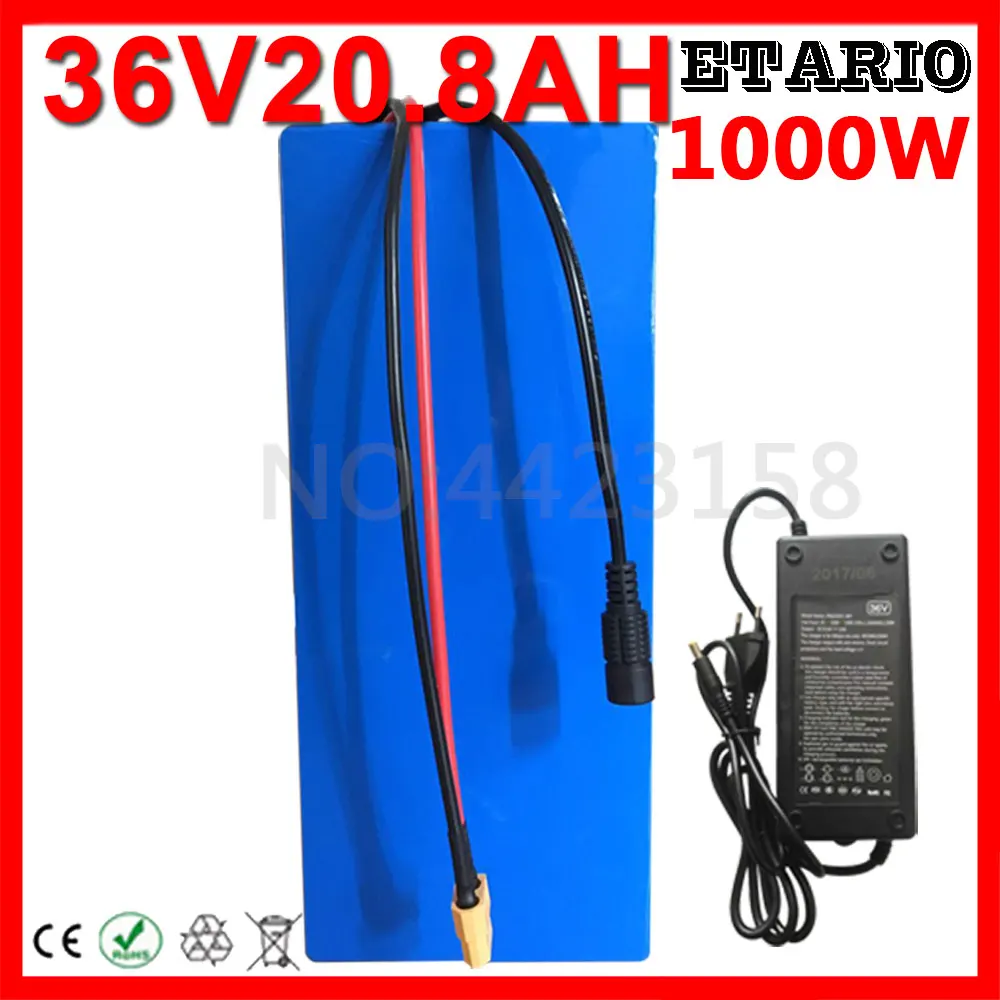 Clearance Hot Sales 36 Volt Lithium Battery 36V 20AH Electric Bike Battery 36V 20AH 1000W Scooter Battery with 30A BMS 42V 2A Charger 1