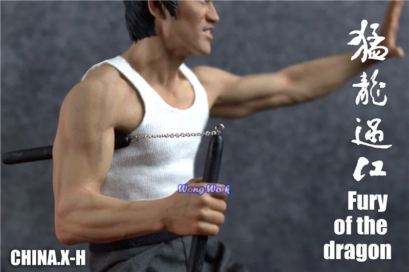 Wong Work CHINA.X-H 1/6 Брюс Ли 78-летие яростный дракон Кунг-фу Мастер Статуэтка коллекция ограниченная