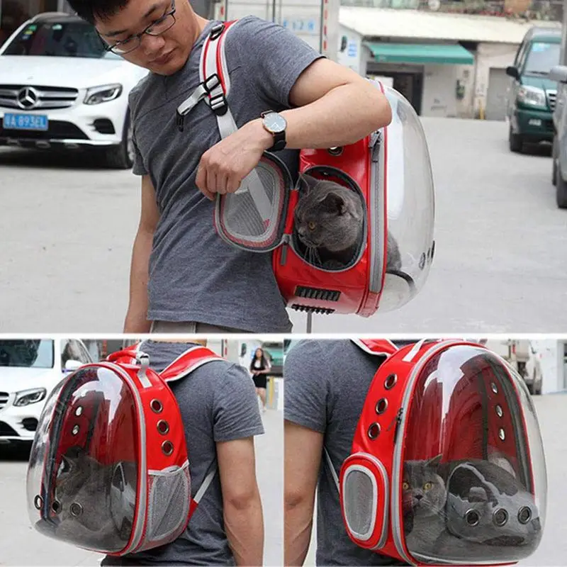 HLZS-портативный рюкзак для домашних животных/кошек/собак/щенков, космический дизайн капсулы, рюкзак с кроликом на 360 градусов